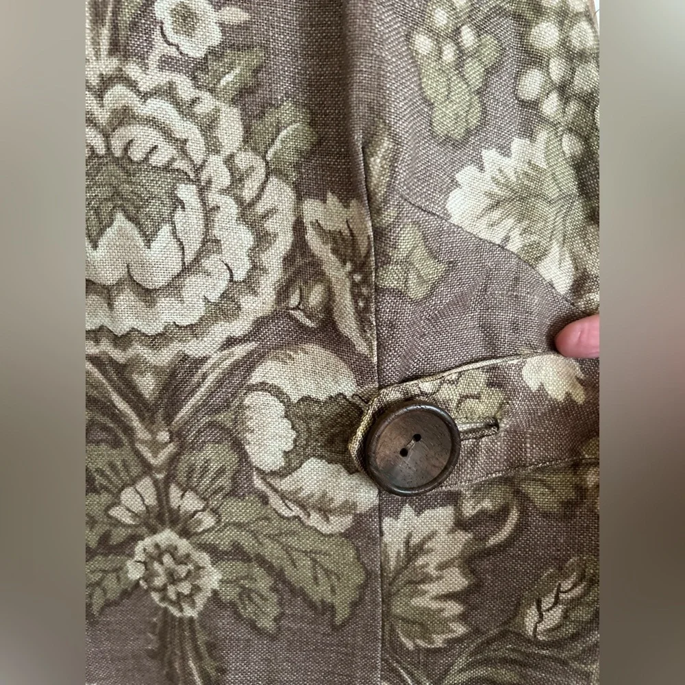 Vintage 50s linen sheath dress - Picture 14 of 16